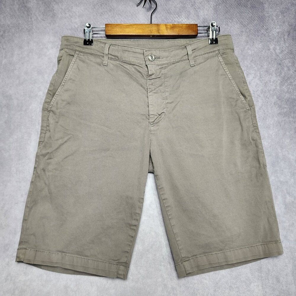 AG Adriano Goldschmied Shorts Mens 33R Gray The Griffin Tailored Stretch Casual